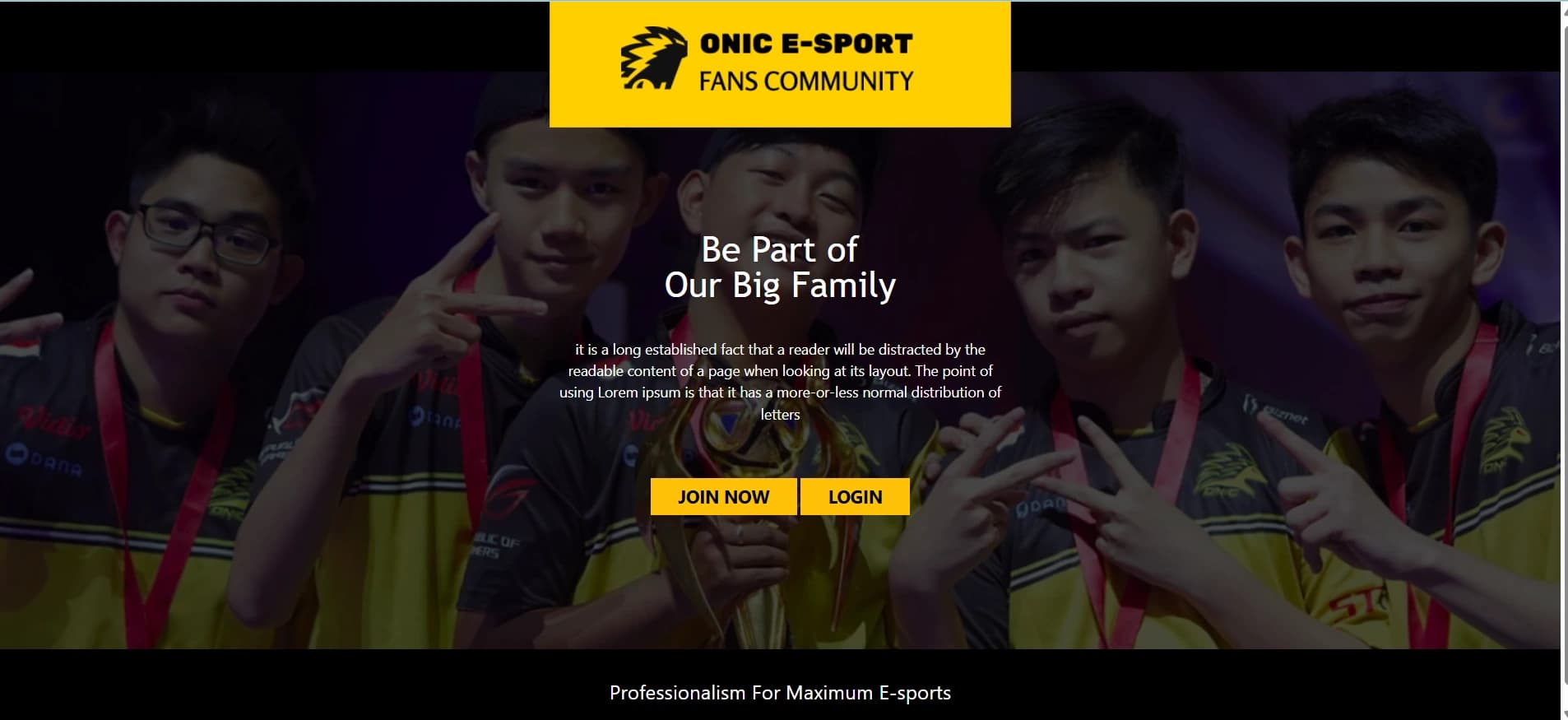 SI Tournament dan Member ONIC Esport