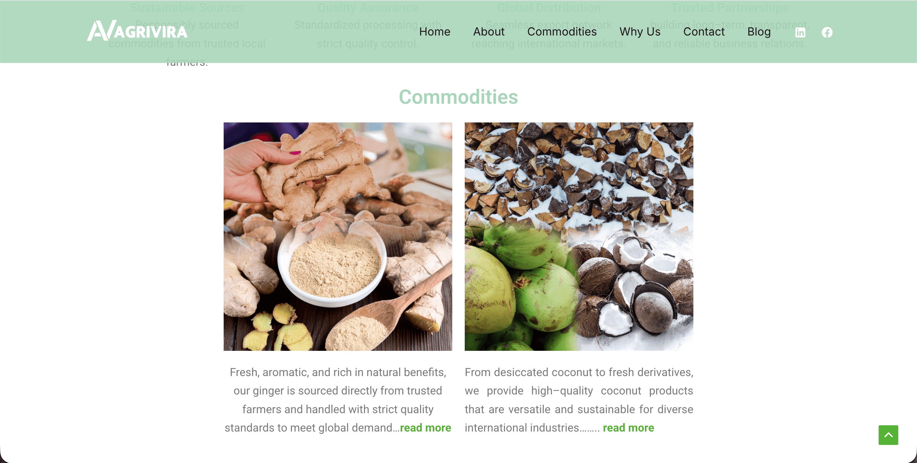 Agrivira Intrade - Commodity Export Profile